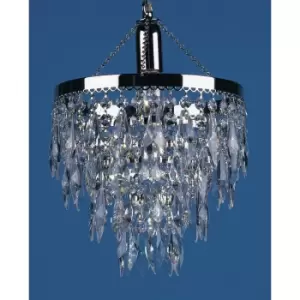 Image of Halle pendant lamp Nickel plated 1 bulb 33cm