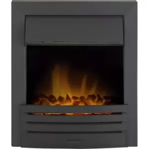 Image of Adam Black Inset Electric Fire with Remote Control - Eclipse
