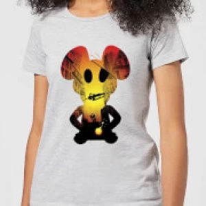 Image of Danger Mouse Skyscraper Car Womens T-Shirt - Grey - M