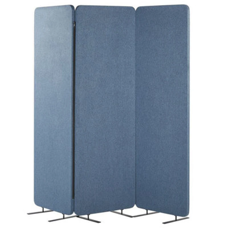 Image of Beliani Office Divider Room Divider Standi Blue