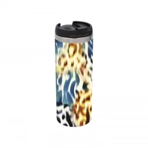 Image of Colourful Animal Print Stainless Steel Thermo Travel Mug
