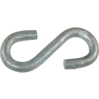 Image of 80MM X 8MM S-hook BZP-Electro Galvanised (Pk-5) - Matlock