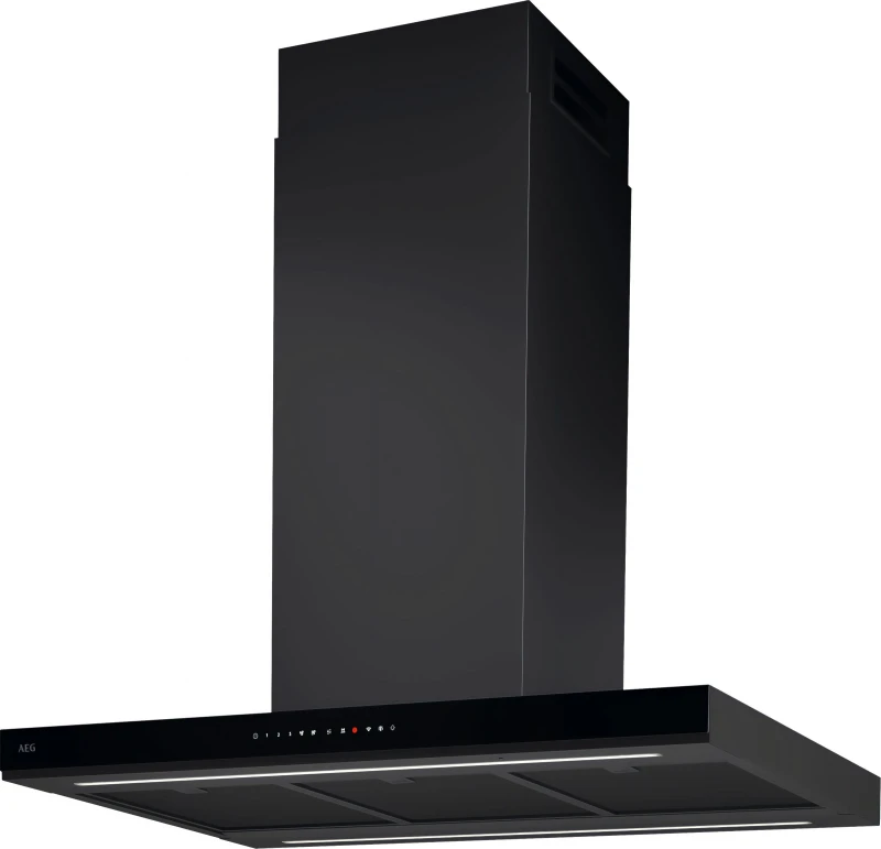 Image of AEG GI87D91CB 90cm Series 8000 Island Hood - BLACK GI87D91CB