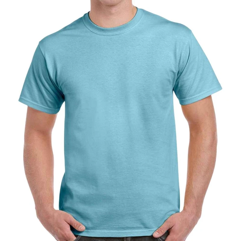 Image of Gildan Mens Heavy Cotton T-Shirt in Baby Blue Size: XL Baby Blue Male XL