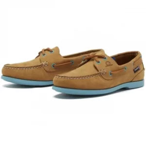 Image of Chatham Womens Pippa II G2 Deck Shoes Tan/Turquoise 7 (EU41)