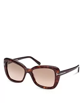 Image of Tom Ford Womens Maeve Butterfly Sunglasses, 55mm