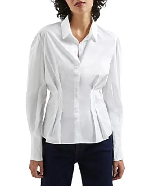 Image of French Connection Conscious Rhodes Pleated Shirt