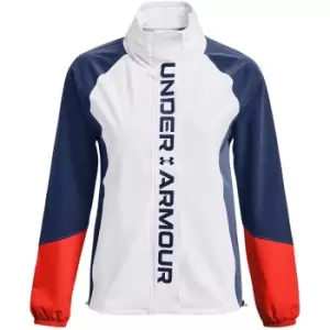 Image of Under Armour Rush Woven Colour Block Jacket Womens - White