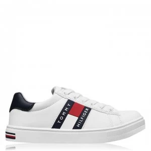 Image of Tommy Hilfiger Low Flag Trainer - White/Blue X336