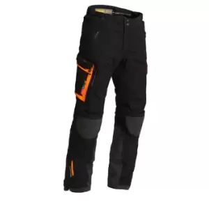 Image of Lindstrands Textile Pants Sunne Black Orange 52