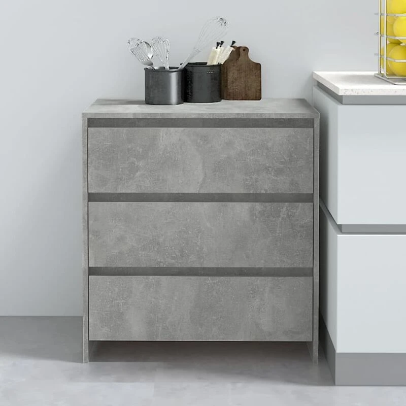 Image of VIDAXL Vidaxl - Sideboard Concrete Grey 70x41x75cm Engineered Wood 8720286835227