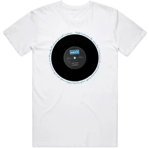 Image of Oasis - Live Forever Single Unisex Medium T-Shirt - White