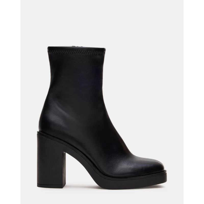 Image of Steve Madden Mesmerize Block Heel Boot Black female UK 7