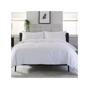 Image of Squares Grey Duvet Set Super King - The Lyndon Company