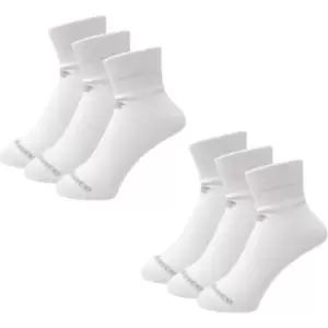 Image of New Balance Balance 6 Pack of Ankle Socks - White