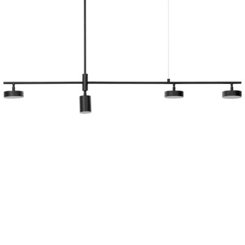 Image of Beliani LED Pendant Lamp Foyle Metal Black