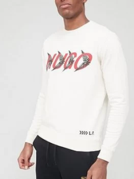 Image of Hugo Boss Dakazie Logo Sweatshirt White Size L Men