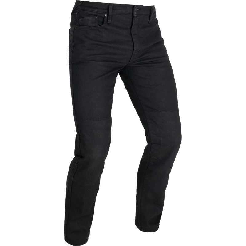 Image of Oxford Original Approved AAA Slim Black Motorcycle Jeans (W38) (L36) Extra Long Black