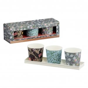 Image of V&A Set of 3 Plant Pots with Tray