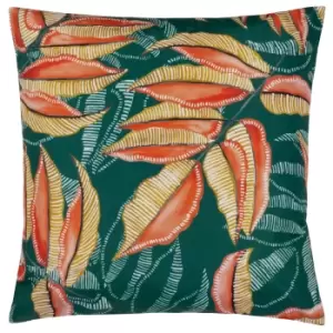 Image of Ebon Wilds Sakia Outdoor Cushion Teal, Teal / 43 x 43cm / Polyester Filled