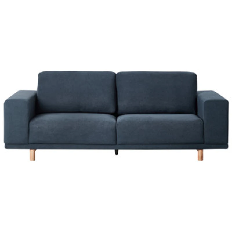 Image of Beliani Sofa 3 Seater Nivala Fabric Dark Blue