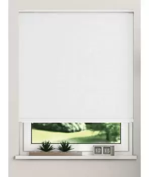 Image of Thermal Blackout Roller Blinds 175cm Drop x Width 110cm White