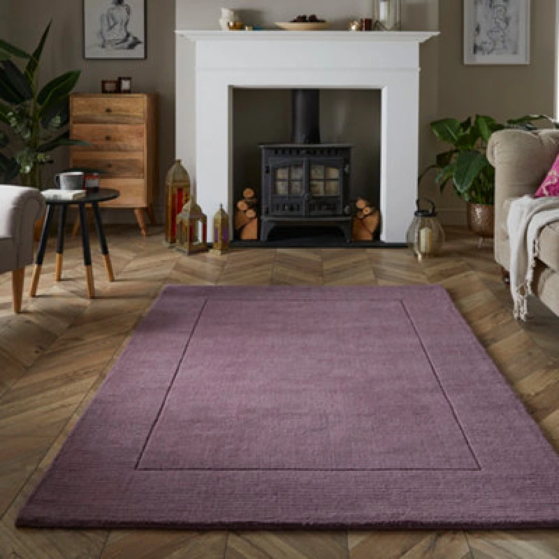 Image of Naturelle Mayfair Esme 160X230Cm Mauve Wool Rug