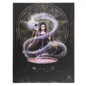 Image of 50x70 The Summoning Canvas Plaque By Anne Stokes