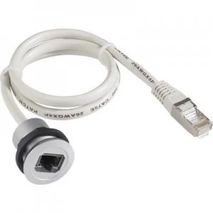 Image of NA Socket build in Plug straight RRJRJ45150CM Grey