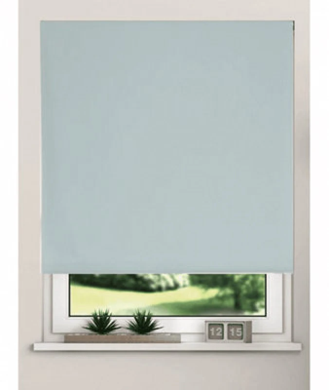 Image of Thermal Blackout Roller Blinds 175Cm Drop X Width 80Cm Duck Egg Blue