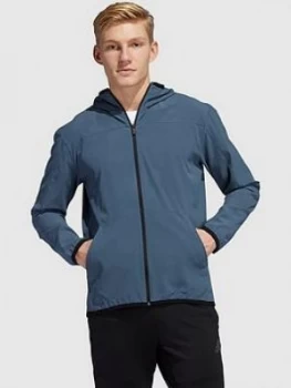 Image of Adidas City Full Zip Hoodie - Navy