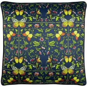 Image of Paoletti Potage Cushion Cover (One Size) (Navy) - Navy