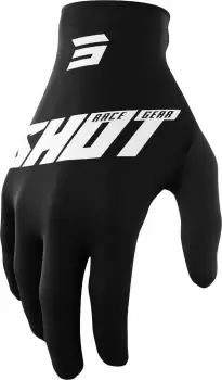 Image of Shot Raw Burst Motocross Gloves, black-white, Size S, black-white, Size S