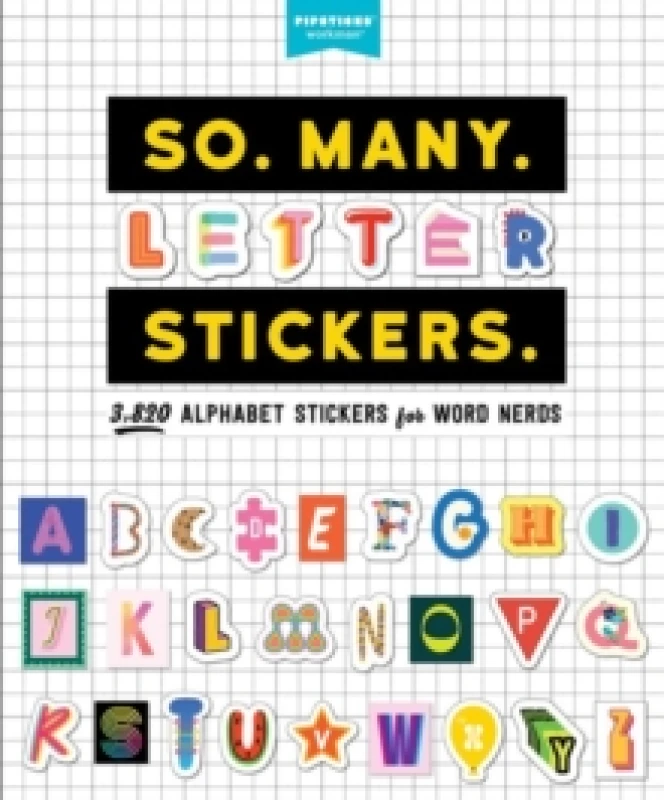 Image of So. Many. Letter Stickers. : 3,820 Alphabet Stickers for Word Nerds Paperback / softback