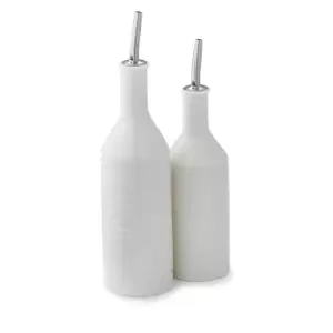 Image of Portmeirion Sophie Conran Oil & Vinegar Drizzler Set, White