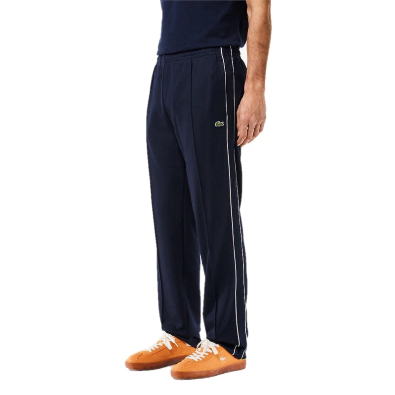 Image of Lacoste Mens Closed Cuff Woven Tracksuit Joggers Navy Blue male S