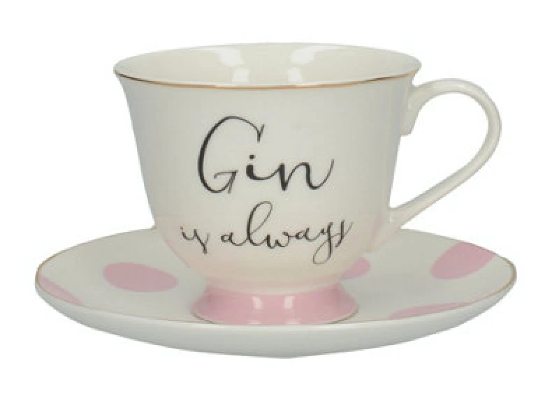 Image of Creative Tops Ava & I Gin And Tonic Cup And Saucer