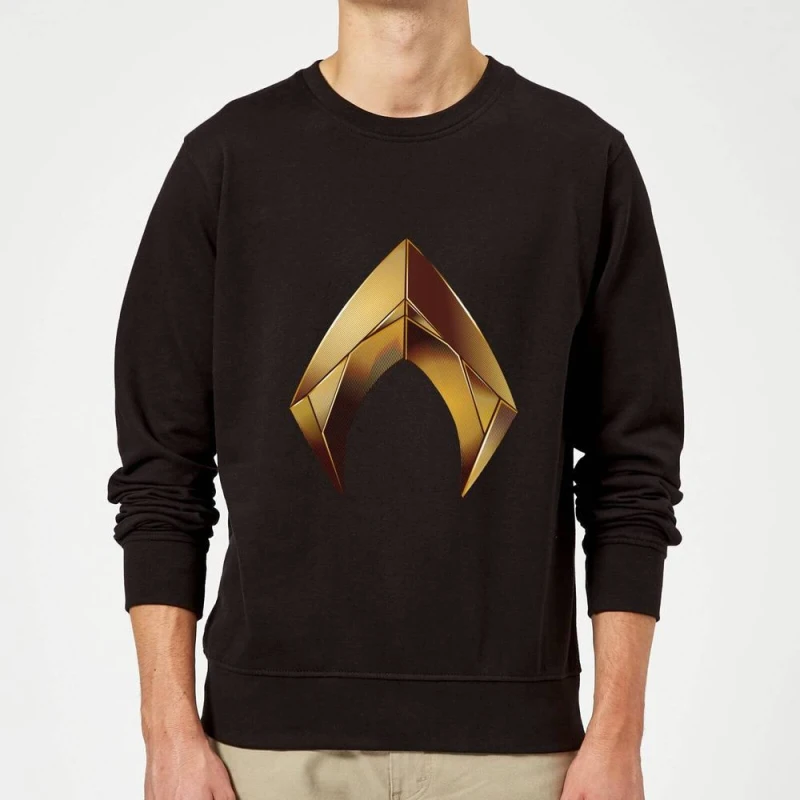 Image of Aquaman Symbol Sweatshirt - Black - L