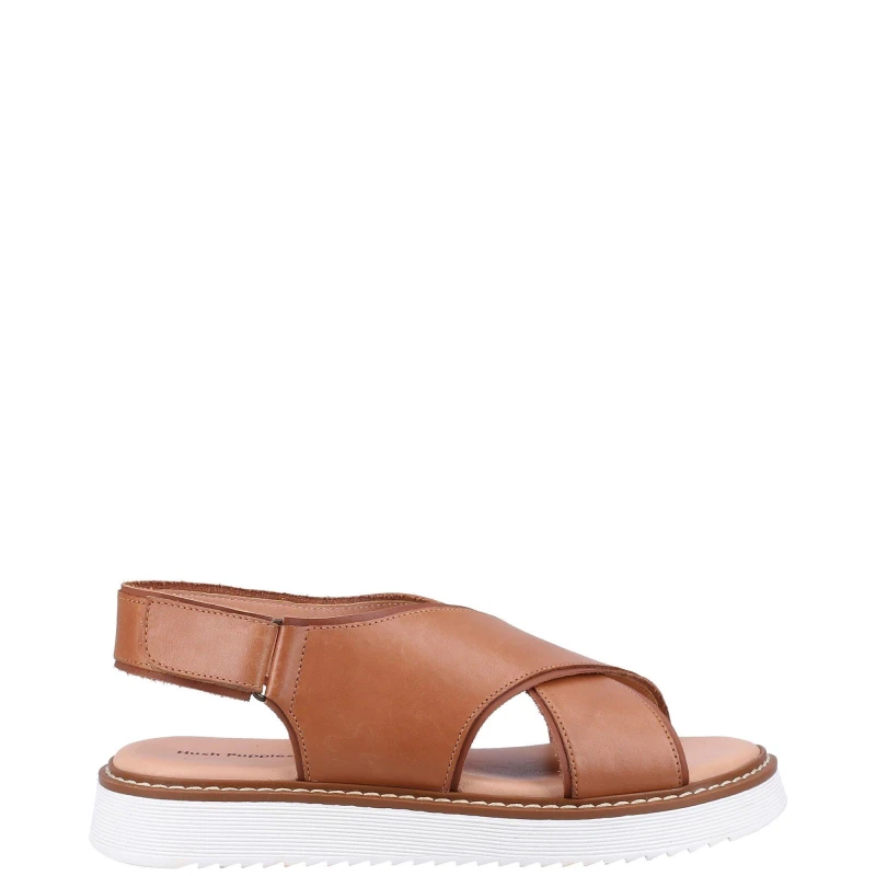Image of Hush Puppies Clarissa Cross Over Sand - Brown Brown 3
