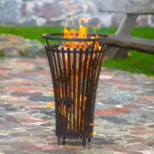 Image of Cook King Flame Fire Basket Black