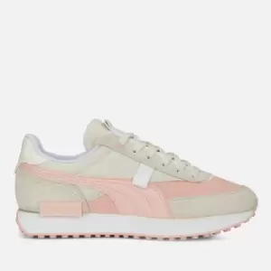 Image of Puma Future Rider Displaced Running Style Suede Trainers - UK 5