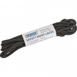 Image of Draper Boots Laces for 4 - 6 Eyelet Boots / Shoes Black