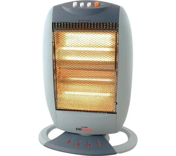 Image of LLOYTRON StayWarm F2106GR Portable Halogen Heater - Grey, Silver/Grey 5052337005710