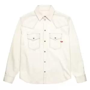 Image of Diesel D-Ocean Denim Shirt - White