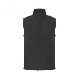 Image of PRO RTX Mens Pro Soft Shell Gilet (XL) (Charcoal)