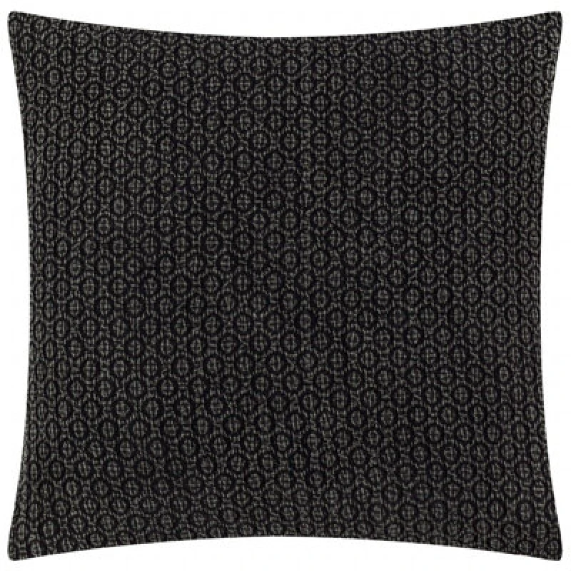 Image of Yard Tryfan Textured Cotton Filled Cushion Black 50 X 50Cm, Black 5025532825407.00
