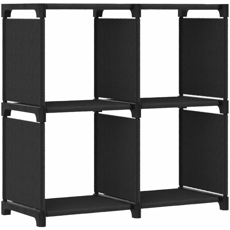 Image of VIDAXL Vidaxl - 4-Cube Display Shelf Black 69x30x72.5cm Fabric 8720286042557