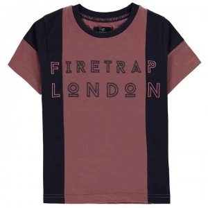 Image of Firetrap Short Sleeve T Shirt Junior Boys - Poison Berry