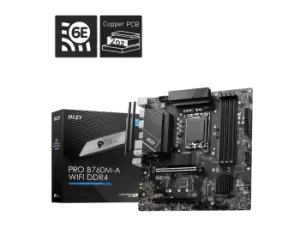 Image of MSI PRO B760M-A WIFI DDR4 motherboard LGA 1700 micro ATX