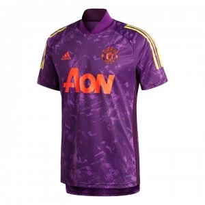 Image of adidas Manchester United European Training Top 2020 2021 Mens - Purple